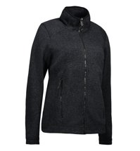 Women's Zip’n’Mix Melange Fleece Charcoal Melange brand, graphite