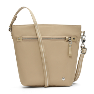 Women's anti-theft handbag Pacsafe W - beige