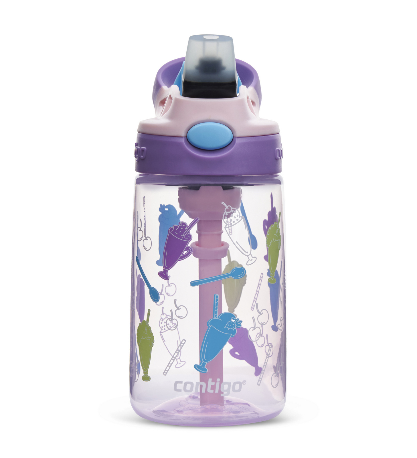 Water bottle / bottle for children Contigo Easy Clean 420ml Strawberry  Shakes Pink, BRANDS \ CONTIGO \ FOR KIDS BRANDS \ CONTIGO \ BIDONS