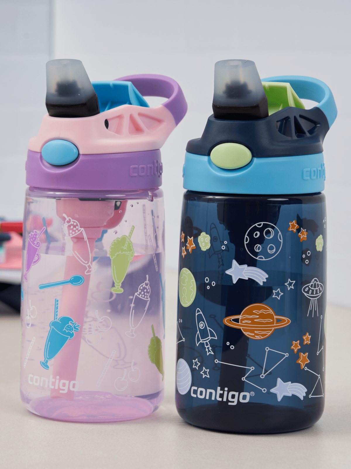 Water bottle / bottle for children Contigo Easy Clean 420ml Strawberry  Shakes Pink, BRANDS \ CONTIGO \ FOR KIDS BRANDS \ CONTIGO \ BIDONS