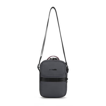 A small anti-theft messenger bag Pacsafe Metrosafe X - dark gray.