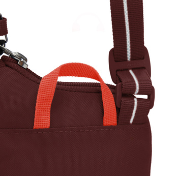 Anti-theft Pacsafe GO shoulder bag - burgundy