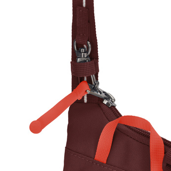 Anti-theft Pacsafe GO shoulder bag - burgundy