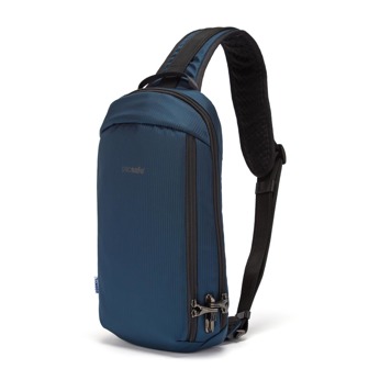 Anti-theft one-shoulder backpack Pacsafe Vibe 325 CX Econyl® - navy blue