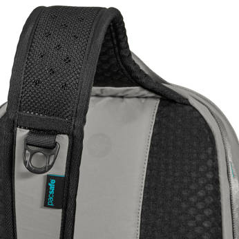 Anti-theft sling backpack Pacsafe ECO 12L - gray made of econyl.