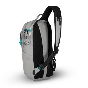 Anti-theft sling backpack Pacsafe ECO 12L - gray made of econyl.