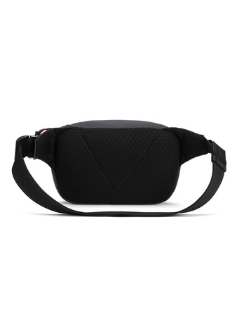 Anti-theft waist pack made from recycled materials Pacsafe Vibe 100 - dark grey.