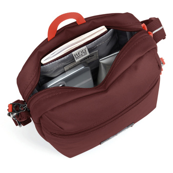 Antitheft Pacsafe Go Crossbody Bag - Burgundy