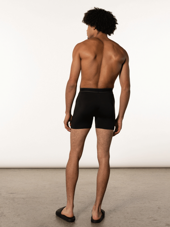 Breathable men's SAXX DAYTRIPPER Boxer Brief Fly with a fly - black.