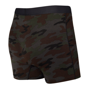 Breathable men's SAXX DAYTRIPPER Boxer Brief Fly with camouflage zipper - black.