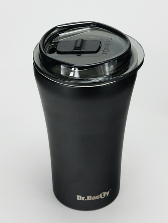 Ceramic-coated thermal Coffee Mug Dr.Bacty  Apollo 2.0 360 ml - Black Matt