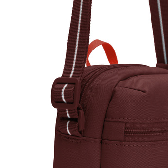 City anti-theft shoulder bag Pacsafe Go - burgundy