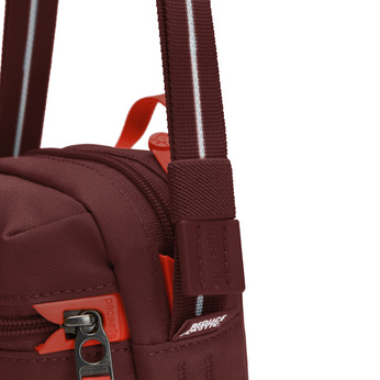 City anti-theft shoulder bag Pacsafe Go - burgundy