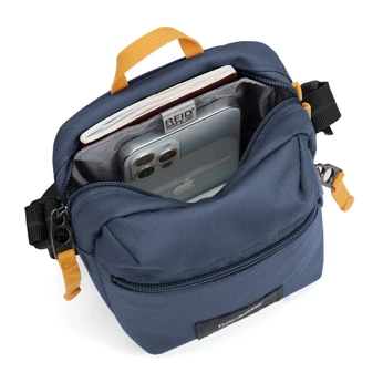 City anti-theft shoulder bag Pacsafe Go - navy blue