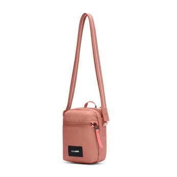 City anti-theft shoulder bag Pacsafe Go - pink