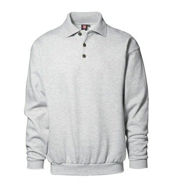 Classic Polo Sweatshirt Gray Melange