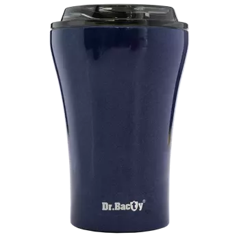 Coffee thermal mug with ceramic coating Dr.Bacty Apollo 227 ml - navy blue