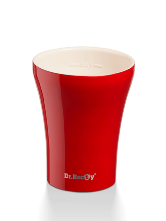 Coffee thermal mug with ceramic coating Dr.Bacty Apollo - 227 ml - red