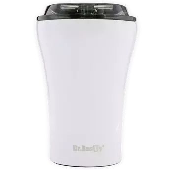 Coffee thermal mug with ceramic coating Dr. Bacty Apollo 227 ml - white