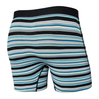 Comfortable men's boxer briefs SAXX ULTRA Boxer Brief Fly stripes - blue.