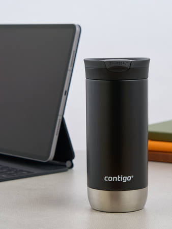 Contigo Huron 2.0 470ml thermal coffee mug - Bird love - Black