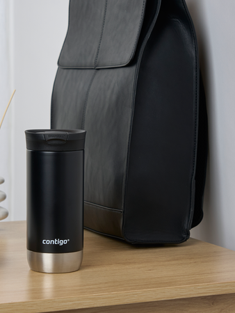 Contigo Huron 2.0 470ml thermal coffee mug - Bird love - Black