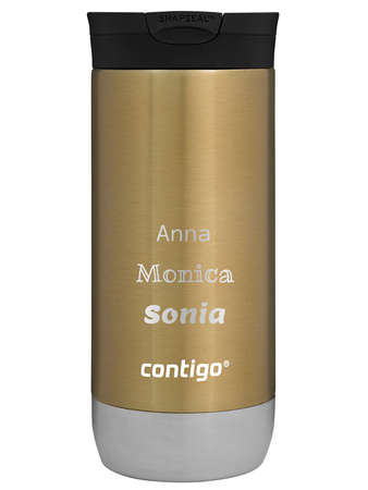 Contigo Huron 2.0 thermal mug with engraving 470ml - Gold