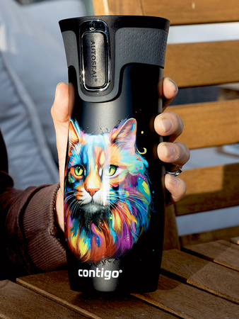 Contigo West Loop 2.0 470ml thermal mug - black - Cat