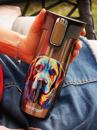 Contigo West Loop 2.0 thermal mug 470ml - Latte- Dog