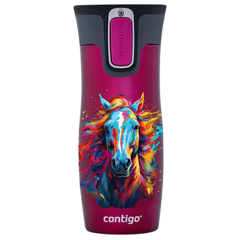 Contigo West Loop 2.0 thermal mug 470ml - Raspberry - Horse