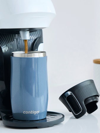 Contigo West Loop Mini 300ml thermal mug - Floresy - Blue Metallic