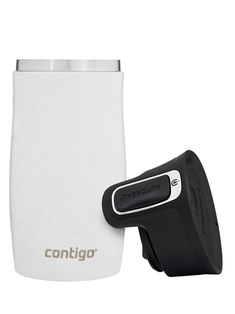 Contigo West Loop Mini 300ml thermal mug - Floresy - White Metallic