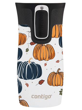 Contigo West Loop Mini 300ml thermal mug - Pumpkins - White metallic