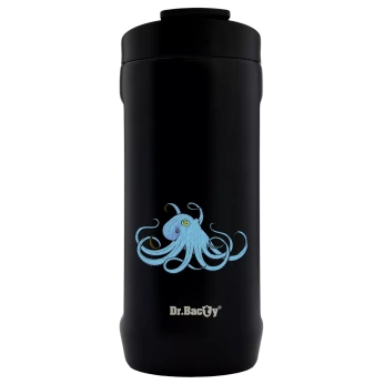 Cooler for can Dr.Bacty Notus 360 ml Octopus Blue - black