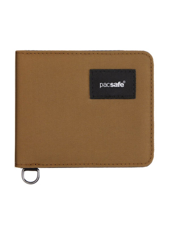 Double anti-theft wallet with RFIDsafe - brown