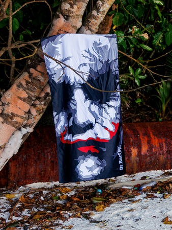 Dr.Bacty 60x130 double-sided quick-dry towel - Joker Face