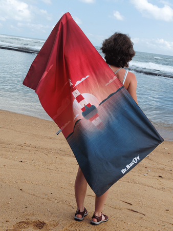 Dr.Bacty 70x140 double-sided quick-dry towel - Lighthouse