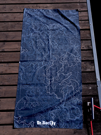 Dr.Bacty 70x140 double-sided quick-dry towel - Map