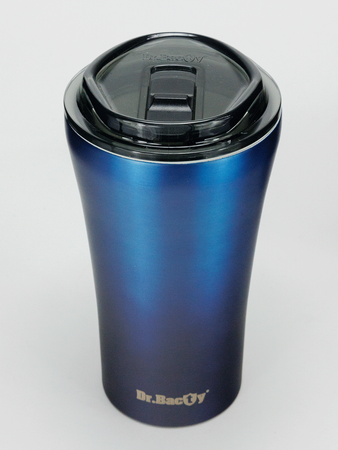 Dr.Bacty Apollo 2.0 „Fisch“ Thermo-Kaffeebecher - 360 ml - Monaco Blau