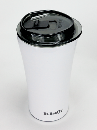 Dr.Bacty Apollo 2.0 thermal coffee mug - Aquarius - 360 ml - Glossy White