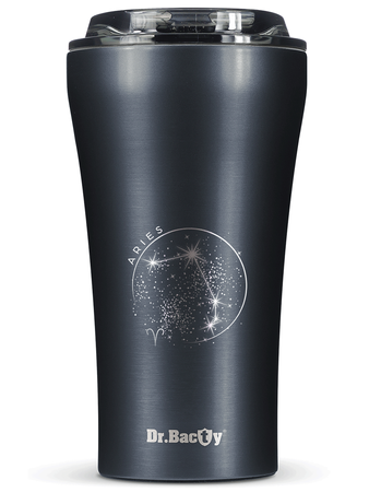 Dr.Bacty Apollo 2.0 thermal coffee mug - Aries - 360 ml - Gunmetal