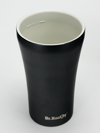 Dr.Bacty Apollo 2.0 thermal coffee mug - Dad - 360 ml - Black Matt