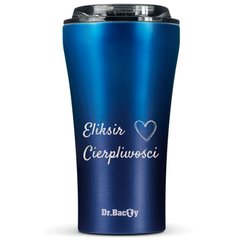 Dr.Bacty Apollo 2.0 thermal coffee mug - Elixir of Patience - 360 ml - Monaco Blue