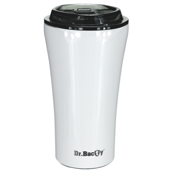 Dr.Bacty Apollo 2.0 thermal coffee mug - Espresso depresso - 360 ml - Glossy White