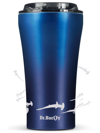 Dr.Bacty Apollo 2.0 thermal coffee mug - Shark - 360 ml - Monaco Blue