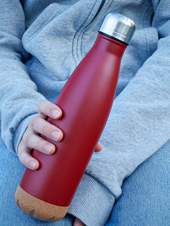 Dr.Bacty Atena 500 ml steel thermal bottle - Maroon