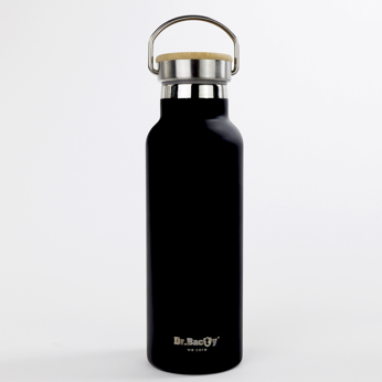 Dr.Bacty Iris stainless steel thermal bottle - black - Daulagiri