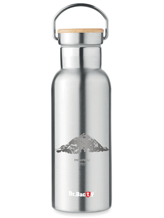 Dr.Bacty Iris stainless steel thermal bottle - silver - Makalu