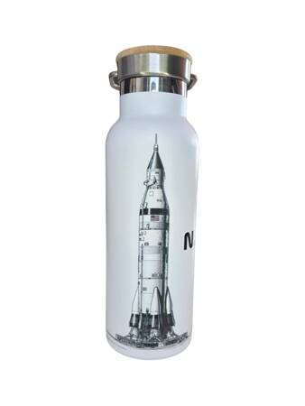 Dr.Bacty Iris steel thermal bottle - white - NASA