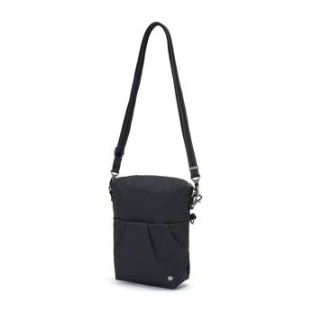 Folding women's anti-theft bag Pacsafe Citysafe CX Econyl®- black